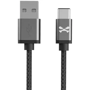 Kábel Ghostek - NRGline USB-C 0,9m , Black/Graphite (GHOCBL004)