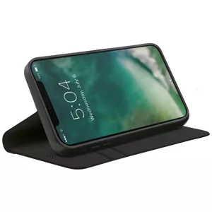 Púzdro XQISIT Eco Wallet Selection Anti Bac for iPhone 12 / 12 Pro black (42326)