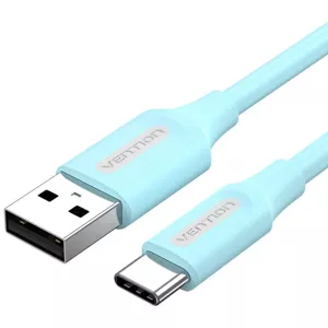 Kábel Vention USB 2.0 A to USB-C 3A cable 1.5m COKSG light blue