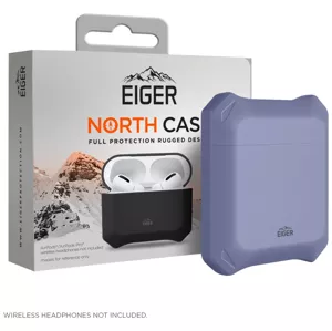 Púzdro Eiger North AirPods Protective case for Apple AirPods 1 & 2 in Parma Violet