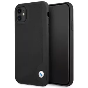 Kryt Case BMW BMHCN61RCDPK iPhone 11 6,1" black hardcase Leather Deboss (BMHCN61RCDPK)