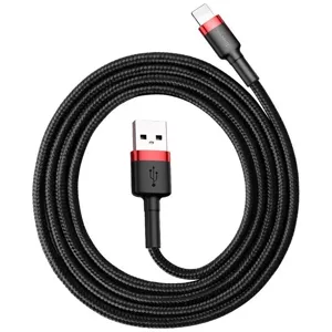 Kábel Baseus Cafule USB Lightning Cable 1,5A 2m (Black+Red) (6953156275027)