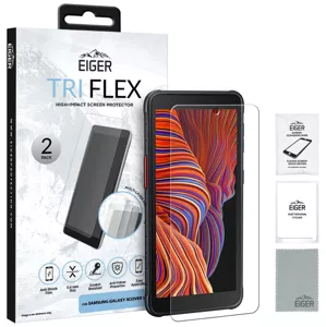 Ochranná fólia Eiger Tri Flex High-Impact Film Screen Protector (2 Pack) for Samsung Galaxy Xcover 5 (EGSP00756)