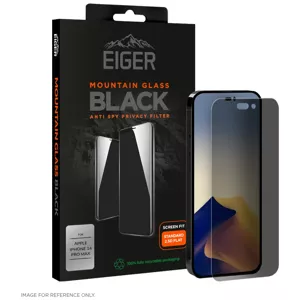 Ochranné sklo Eiger Mountain Black Privacy Screen Protector 2.5D for Apple iPhone 14 Pro Max in Black