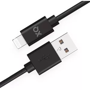 Kábel XQISIT Charge & Sync Lightn. to USB-A 2.0 100cm black (48966)