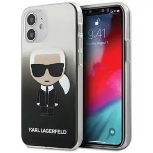 Kryt Karl Lagerfeld KLHCP12STRDFKBK iPhone 12 mini 5,4" black hardcase Gradient Ikonik Karl (KLHCP12STRDFKBK)