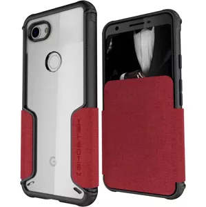 Kryt Ghostek - Google Pixel 3A Wallet Case Exec 3 Series, Red (GHOCAS2167)