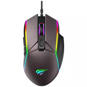Herná myška Havit MS1028 RGB Gaming Mouse 1200-7200 DPI (ochre)