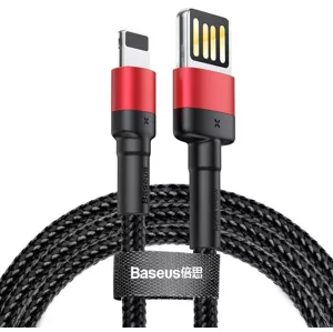 Kábel Baseus Cafule Double-sided USB Lightning Cable 2,4A 1m (Black+Red)