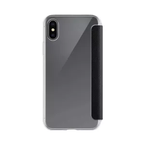 Púzdro XQISIT Flap Cover Adour for iPhone XS Max black (32996)