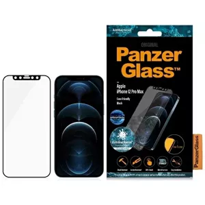Ochranné sklo PanzerGlass E2E Anti-Bluelight iPhone 12 Pro Max 6.7 "Case Friendly AntiBacterial Microfracture black (2724)