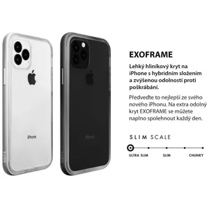 Kryt LAUT Exoframe – iPhone 11 Pro case, silver (4895206910828)