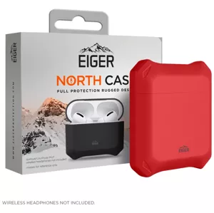 Púzdro Eiger North AirPods Protective case for Apple AirPods 1 & 2 in Swiss Red