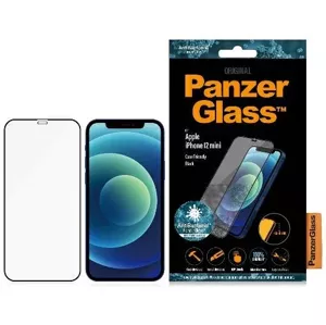 Ochranné sklo PanzerGlass Pro E2E Super+ iPhone 12 Mini Case Friendly AntiBacterial MicroFracture black (PRO2710)