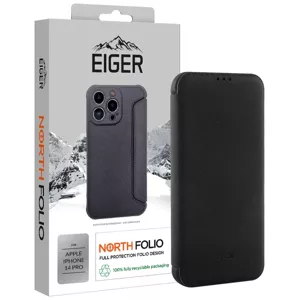 Púzdro Eiger North Folio Case for Apple iPhone 14 Pro in Black