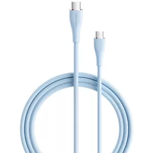 Kábel Vention USB-C 2.0 to USB-C 5A Cable TAWSF 1m Light Blue Silicone