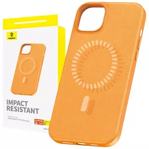 Kryt Baseus Magnetic Phone Case for iPhone 15 ProMax Fauxther Series (Orange)