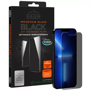 Ochranné sklo Eiger GLASS Mountain BLACK Privacy Screen Protector for Apple iPhone 13 Mini (EGMSP00197)