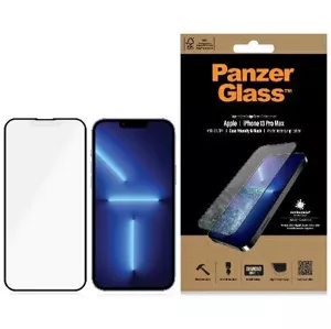 Ochranné sklo PanzerGlass E2E Anti-Glare iPhone 13 Pro Max 6,7" Case Friendly AntiBacterial MicroFracture black Pro2755 (Pro2755)