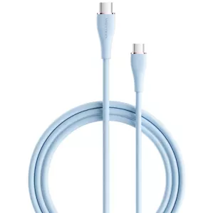 Kábel Vention USB-C 2.0 to USB-C 5A Cable TAWSG 1.5m Light Blue Silicone