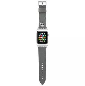 Remienok Karl Lagerfeld strap KLAWLOKHG Apple Watch 42/44/45mm silver strap Saffiano Karl Heads (KLAWLOKHG)