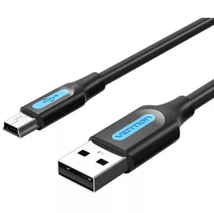 Kábel Vention USB 2.0 A to Mini-B cable COMBH 2m Black PVC
