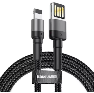 Kábel Lightning USB cable (reversible) Baseus Cafule 2.4A 1m (gray-black)