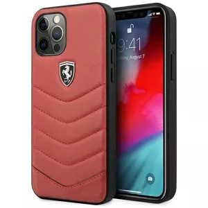Kryt Ferrari FEHQUHCP12LRE iPhone 12 Pro Max 6,7" red hardcase Off Track Quilted (FEHQUHCP12LRE)
