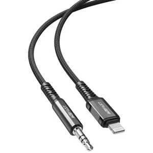 Kábel Cable Lightning to mini jack 3,5mm Acefast C1-06 1.2m (black)