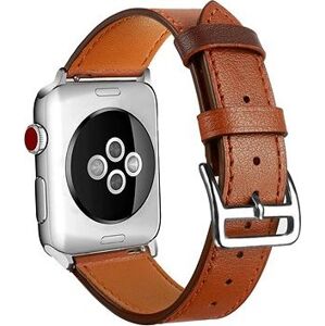 BStrap Leather Rome na Apple Watch 42 mm/44 mm/45 mm, Brown