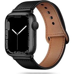 Tech-Protect Leatherfit na Apple Watch 38 mm/40 mm/41 mm, black