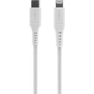 FIXED Cable USB-C/Lightning a podporou PD 0.5 m certifikácia MFi Liquid silicone biely