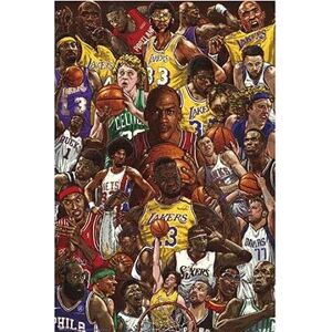 NBA – Basketbalové hviezdy – plagát
