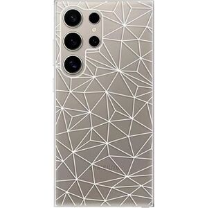 iSaprio Abstract Triangles 03 – white – Samsung Galaxy S24 Ultra