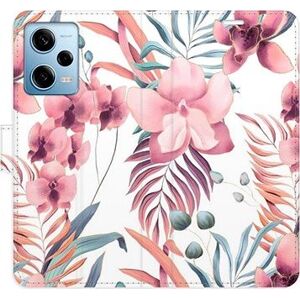 iSaprio flip puzdro Pink Flowers 02 pre Xiaomi Redmi Note 12 Pro 5G/Poco X5 Pro 5G