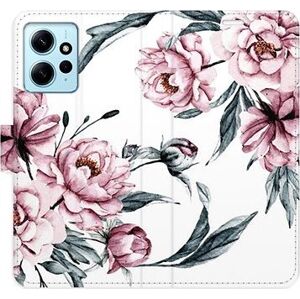 iSaprio flip pouzdro Pink Flowers pro Xiaomi Redmi Note 12 5G
