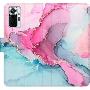 iSaprio flip pouzdro PinkBlue Marble pro Xiaomi Redmi Note 10 Pro