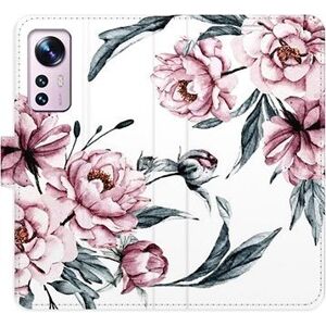 iSaprio flip pouzdro Pink Flowers pro Xiaomi 12 / 12X