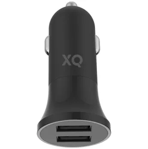 Nabíjačka do auta XQISIT Car Charger 4.8A Dual USB black (36075)