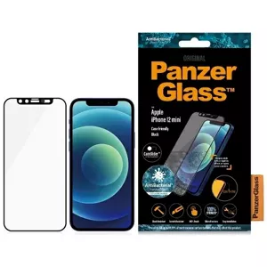 Ochranné sklo PanzerGlass E2E Microfracture iPhone 12 Mini 5,4" CamSlider Case Friendly AntiBacterial black (2713)