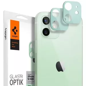 Ochranné sklo Spigen Optik.Tr Camera iPhone 12 Mini Lens 2pcs green AGL02463 (AGL02463)
