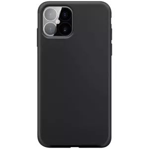 Kryt XQISIT Silicone case Anti Bac for iPhone 12 Pro Max black (42312)