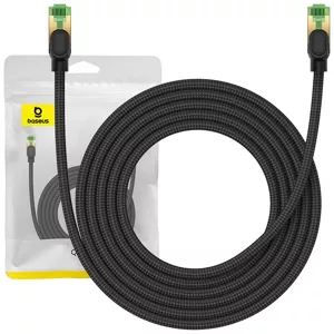 Kábel Baseus Braided network cable cat.8 Ethernet RJ45, 40Gbps, 3m (black)
