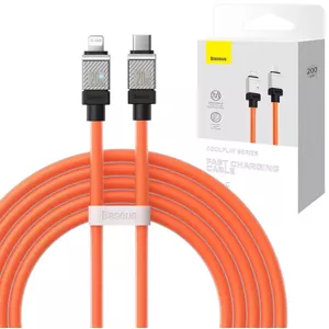 Kábel Fast Charging cable Baseus USB-C to Coolplay Series 2m, 20W (orange)