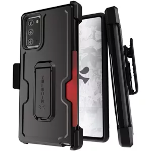 Kryt Ghostek Iron Armor3 Black Rugged Case + Holster for Galaxy Note 20