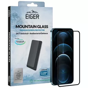 Ochranné sklo Eiger 3D GLASS Full Screen Protector for Apple iPhone 12 Pro Max in Clear/Black (EGSP00623)