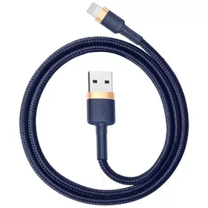 Kábel Baseus Cafule Lightning cable 2.4A 1m (Gold+Dark blue) (6953156290754)
