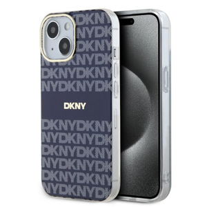 DKNY PC/TPU Repeat Pattern Tonal Stripe Magsafe Zadní Kryt pro iPhone 13 Blue