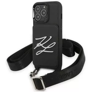Kryt Karl Lagerfeld iPhone 13 Pro / 13 6,1" hardcase black Saffiano Autograph (KLHCP13LSAKLCK)