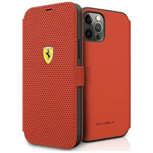 Kryt Ferrari FESPEFLBKP12LRE iPhone 12 Pro Max 6,7" red book On Track Perforated (FESPEFLBKP12LRE)